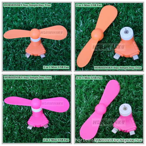 Newest Design Colorful Portable Fan Custom Logo Super Mini USB Phone Fan for IOS and Android
